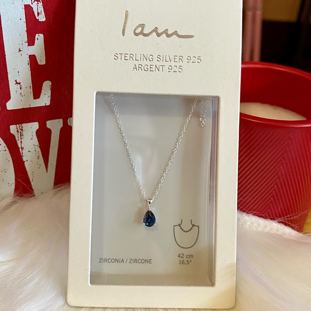 I Am Sterling Silver 925 Zirconia Necklace 26$